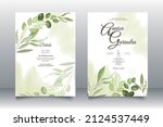  elegant wedding invitation... | Shutterstock .eps vector #2124537449