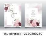  elegant wedding invitation... | Shutterstock .eps vector #2130580250