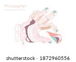 mystical symbol for spiritual... | Shutterstock .eps vector #1872960556