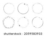 star circle frame set. wreath... | Shutterstock .eps vector #2059583933