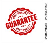 best quality guarantee red seal ... | Shutterstock .eps vector #1905566950