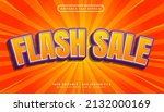 flash sale 3d text effect and... | Shutterstock .eps vector #2132000169