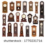 antique clock isolated cartoon... | Shutterstock .eps vector #1770231716
