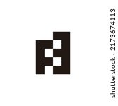 letter f number 3 square... | Shutterstock .eps vector #2173674113