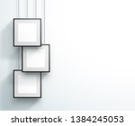 photo frame 3 set hanging... | Shutterstock .eps vector #1384245053