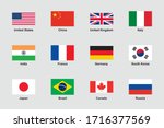 world flags official... | Shutterstock .eps vector #1716377569