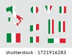 italian flag icon different... | Shutterstock .eps vector #1721916283