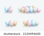 easter egg pile vector elements ... | Shutterstock .eps vector #2124494630