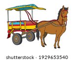 Horse Drawn Vehicle Vector...