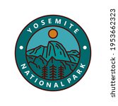 yosemite national park badge... | Shutterstock .eps vector #1953662323