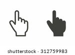 Hand   icon  on white background. Vector illustration.