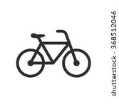 Bicycle  icon  on white background. Vector illustration.