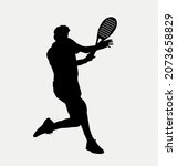 man tennis padel player icon... | Shutterstock .eps vector #2073658829