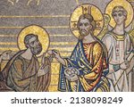 Small photo of Mosaic icon of Jesus Christ Communion of the Apostles