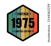 1975 vintage retro limited... | Shutterstock .eps vector #2144362259