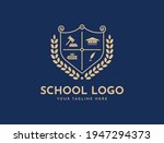 bachelor hat  leaf  book  or... | Shutterstock .eps vector #1947294373