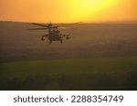 Small photo of U.S. Army UH-60 Blackhawk aircrews from the 1st Battalion, 214th Aviation Regiment, part of 12th CAB, fly training missions over the Black Sea as the final step in their certification for maritime ope