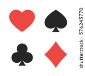 Suit Of Playing Cards. Vector...