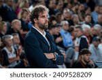 Small photo of Monaco, Monaco - 12-29-2023: Barcelona coach Roger Grimau seen during the match for the 17th round of the Turkish Airlines Euroleague between AS Monaco and FC Barcelona (final score 91-71)