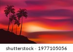 summer sunset sky. nature... | Shutterstock .eps vector #1977105056
