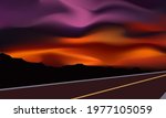 summer sunset sky. nature... | Shutterstock .eps vector #1977105059