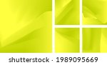 yellow green elegant abstract... | Shutterstock .eps vector #1989095669