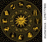 Zodiac Wheel. Astrology...
