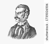 victorian gentlemen. elegant... | Shutterstock .eps vector #1735026506