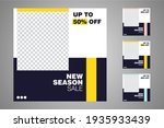 new set of editable minimal... | Shutterstock .eps vector #1935933439