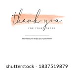 thank you for your order card... | Shutterstock .eps vector #1837519879
