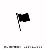 flag icon vector on a white... | Shutterstock .eps vector #1919117933