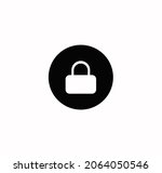 lock icon vector on a white... | Shutterstock .eps vector #2064050546