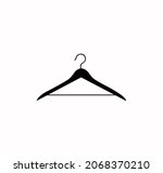 hanger icon vector on a white... | Shutterstock .eps vector #2068370210