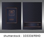 luxury premium menu design... | Shutterstock .eps vector #1033369840