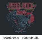 eagle rebel rock tour graphic... | Shutterstock .eps vector #1980735086