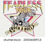 fearless rock and roll tour t... | Shutterstock .eps vector #2003608913