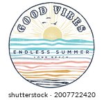 ocean wave sunshine t shirt... | Shutterstock .eps vector #2007722420