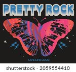 Butterfly Rock Graphic Print...