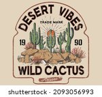Desert Vibes Vector Graphic...