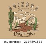 arizona road trip vintage... | Shutterstock .eps vector #2139591583