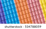 Color Metal Roof Tile Background