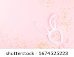 happy easter greeting card with ... | Shutterstock . vector #1674525223