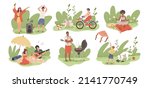 a set of pictures with... | Shutterstock .eps vector #2141770749