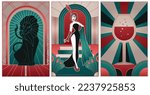 Illustrations Of Art Deco Style ...
