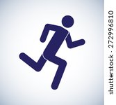 Running Man Symbol Icon. Vector ...