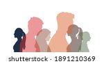 group of multi ethnic business... | Shutterstock .eps vector #1891210369