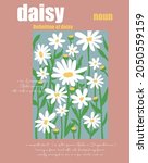 Daisy Flower Seamless On Green...
