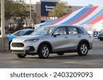 Small photo of Detroit, Michigan - 10 November, 2023: Honda is a subcompact crossover SUV, which offers LX, EX and EX-L models
