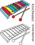 Xylophone  Vector Illustration...