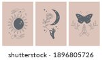   set of esoteric alchemy... | Shutterstock .eps vector #1896805726